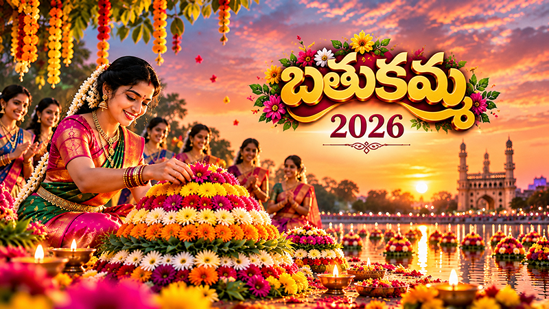 Bathukamma 2026 – 9 Days Festival Dates, Saddula Bathukamma & Significance